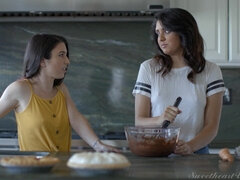 お尻, ジーンズ, キス, キッチン, 自然山雀, ピアス, オッパイの, 濡れ