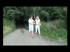 Mia Hilton Dangerous Lovers Episode 1 - Blonde Vintage Babe Outdoor Blowjob & Cum in Mouth