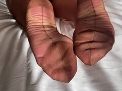 イギリス人, 足, 足フェチ, Hd, 自家製, 淫乱熟女, ナイロン, ストッキング