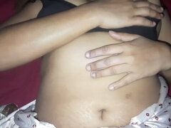 Indienne, Petite femme, Chatte, Jarretelles, Épouse