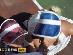 デカパイ, フェラチオ, チン, 淫乱熟女, 自然山雀, アウトドア, 三人, オッパイの