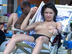 Enthousiasteling, Strand, Hd, Nudist, Buiten, Openbaar, Tiener, Bekijker