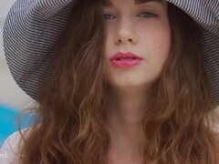 Incroyable, Cul, Béant, Seins naturels, Piscine, Chatte, Adolescente, Nénés