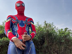 Asian Spiderman at the 2024 Songkran Festival