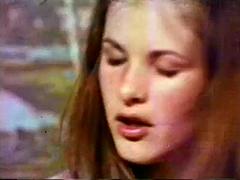 美女, フェラチオ, イく瞬間, 赤毛, オッパイの, ヴィンテージ