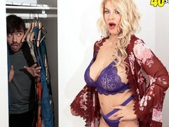 デカ尻, デカパイ, ブロンド, フェラチオ, バック, 淫乱熟女, ペニス, オッパイの