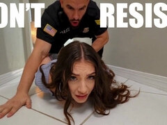 お尻, フェラチオ, 茶髪の, フェティッシュ, ハードコア, ポリス, ラフ, オッパイの