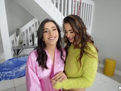 素人, お尻, バック, レズビアン, 現実, スパンキング, タトゥー, オッパイの