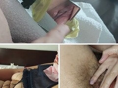 Behaart, Handjob, Masturbation, Milf, Mutti, Nackt, Zierlich, Eng