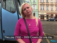 Blond Hair Lady With Bick Boobs Fucks Complete Stranger For Money 1 - Public Agent