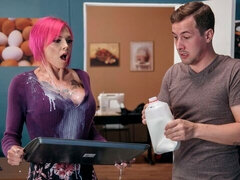 Pijpbeurt, Schattig, Handbeurt, Keuken, Penis, Schoolmeisje, Rok, Tatoeage