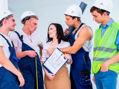 デカチン, フェラチオ, 茶髪の, バック, ダブル開発, 乱交, 自然山雀, ショートヘア