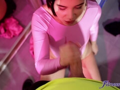 69, 茶髪の, イく瞬間, チェコ, ジム, オナニー, スパンキング, オッパイの