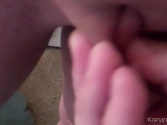 素人, 茶髪の, ジーンズ, 剃毛, 一人