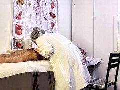 Grosser schwanz, Besamung, Arzt, Handjob, Zierlich, Muschi, Strümpfe, Uniform