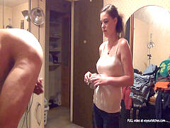 Любители, В машине, Эксгибиционист, Молоденькие, Подглядывание