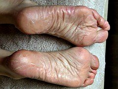 素人, イく瞬間, 足, 足フェチ, オナニー, 淫乱熟女, スペルマ