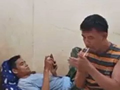 Leie, Asiatisch, Schwul, Gruppe, Flotter dreier