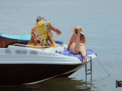 ブロンド, フェラチオ, バック, 顔射, 露出狂, 自然山雀, アウトドア, 現実