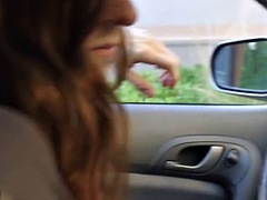Young couple fucked right at the car wash