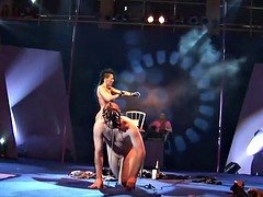 Bondage discipline sadomasochisme, Grote mammen, Europees, Extreem, Dominante vrouw, Fetisj, Openbaar