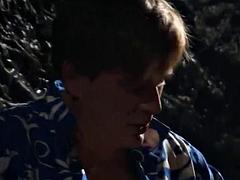 Amerikanisch, Tussi, Blondine, Blasen, Aufs gesicht abspritzen, Behaart, Im freien, Pornostars