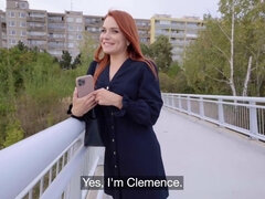 Grosse bite, Gros seins, Sucer une bite, Voiture, Tromperie, Orgasme, Réalité, Rousse roux