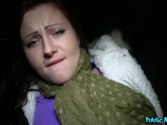 Leie, Blasen, Auto, Betrug, Im freien, Pov, Öffentlich, Muschi