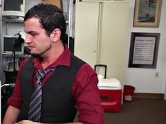 Leie, Grosser schwanz, Schwarz, Schwarz, Schwul, Behaart, Interrassisch, Büro