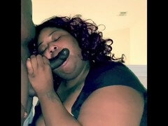 Gorda, Verga grande, Negro, Ébano