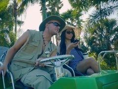 Bethany Benz's buggy tour turns into ass spanking & anal fuck