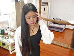 Asiático, Amarrada, Chino