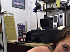 Pawnshop amateur sucks and fucks for money