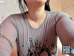 素人, 美女, フェラチオ, ディルド, 黒人, 淫乱熟女, オッパイの, ウェブカメラ