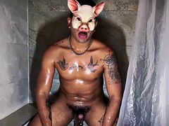 Sadomasochismus, Grosser schwanz, Schwarz, Fetisch, Französisch, Schwul, Masturbation, Tätowierung