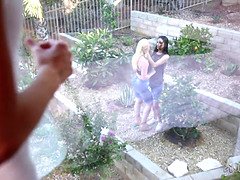 Cul, Blonde, Brunette brune, Femme couguar, Face assise, Lesbienne, Chatte, Plan cul à trois