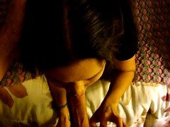 Pigtail asian POV and suck