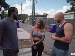 Fitness MILF crazy gangbang porn