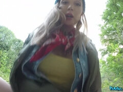 Leie, Blondine, Aufs gesicht abspritzen, Im freien, Pov, Öffentlich, Russisch, Titten