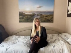 Blonde, Grossier, Allemand, Talons, Mature, Mère que j'aimerais baiser, Nylon, Collant