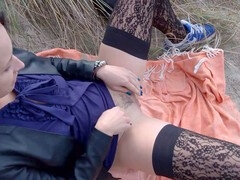 Пляж, Британки, Постарше, Хд, Нейлон, На природе, Польки, Чулки