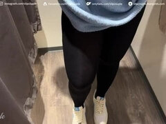 Blonde BBW Gets Fucked Hard in Clothing Store - Public Risky Sex with Big Cock Cumshot