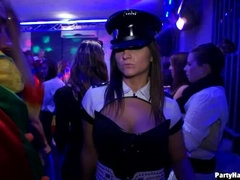 Amateur, Loco, Bailar, Grupo, Sexo duro, Fiesta, Medias largas, Chupando