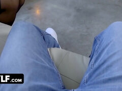 Crystal Rush's Huge Boobs Bounce As She Takes Her Stepson's Dick Outdoors