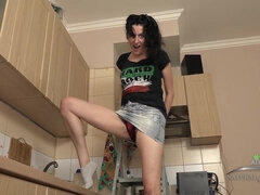 Cul, Poilue, Masturbation, Chatte, Solo