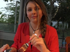 デカパイ, フェラチオ, 足, 足コキ, 彼女, 毛深い, オマンコ, タトゥー