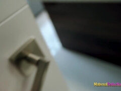 Grosse titten, Blondine, Besamung, Schwanz, Milf, Mutti, Pov, Sohn