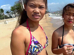 Aziatisch, Grote lul, Pijpbeurt, Sperma shot, Lul, Tiener, Thais, Tieten likken