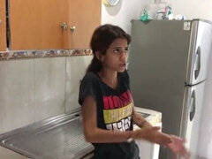 18 jaar, Enthousiasteling, Indisch, Interraciaal, Likken, Masseren, Gezichtspunt, Kut duiken