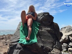 Gave A Blowjob And Fucked A Nudist On The Beach